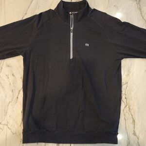 Travis Mathew Black Zip-Up Sweater